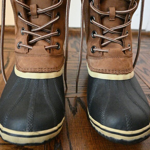 Sorel Women’s Insulated Duck Boots with Heel – Brown/Black – Size 10.5M - Picture 11 of 12